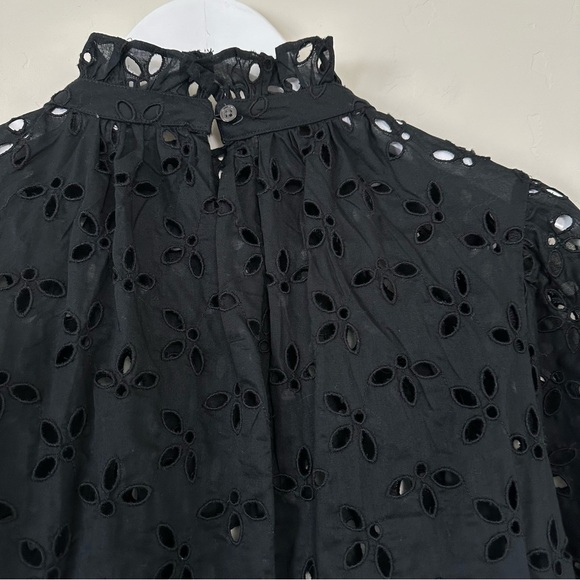 J.Crew Ruffleneck Eyelet Mini Dress - Picture 9 of 9